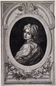 Portrait en médaillon de la Papesse Jeanne - dans « Histoire des papes » par Maurice Lachatre