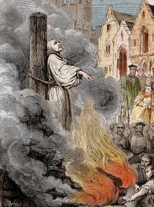 Michel Servet (Michel de Villanueva) (1511-1553) brûlé vif à Genève par ordre de Calvin.