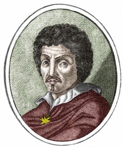 Michelangelo Merisi dit il Caravaggio ou Caravaggio (1569 - 1609), gravure 17e siècle. - Unknown artist