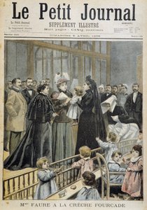 Mme Faure à la pépinière Fourcade - dans "Le Petit Journal" du 05/04/1896