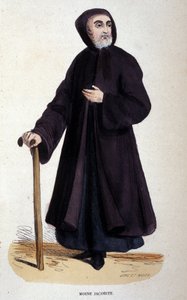 Moine Jacobite. Gravure d