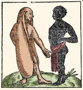 Créatures monstrueuses : deux hommes africains, l