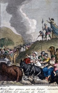 Moïse a guidé le peuple juif dans le désert de Socot pendant longtemps - Unknown artist