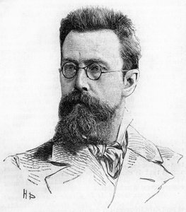 Nicolas Rimski-Korsakov (1844-1908), compositeur russe. Gravure de 1889 - Unknown artist