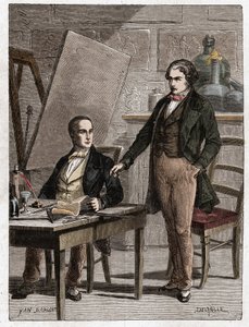 Niepce lisant à Louis Daguerre la description de l