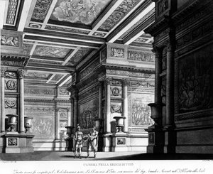 Opéra : « La Clemenza di Tito », musique de Mozart, à la Casa de Milan - gravure dans « Scene teatrali milano » - Unknown artist