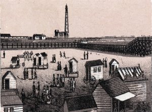 Ostende, Belgique : vue des bains de l