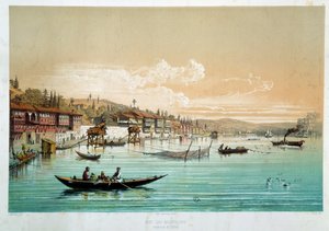 Empire ottoman : vue du Bosphore dans les environs de Bebek en Turquie - Unknown artist
