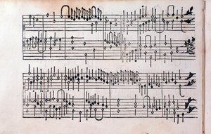 Page de Tablature, livre 1 par Girolamo Cavazzoni