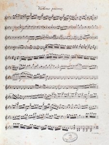 Page de partition musicale de l