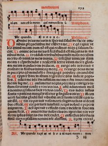 Page du livre liturgique « Liber Sacerdotalis » par Castellini - Unknown artist