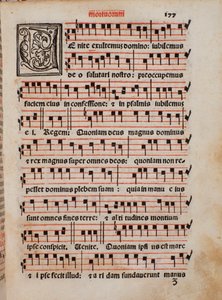 Page du livre de liturgie Liber Sacerdotalis par Castellini