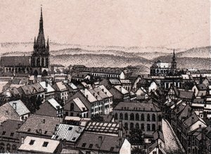 Panorama de Liège en Belgique dans « Le Monde Illustré 168 vues » Sans date (fin XIXe siècle)