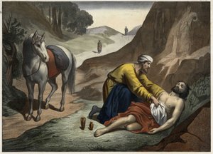 Parabole du Bon Samaritain : le Samaritain s