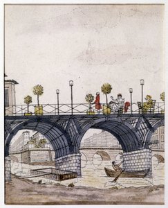 Paris : Le Pont des Arts, au XIXe siècle - Unknown artist
