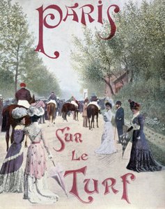 Les spectateurs aux courses - dans « Paris Illustré »