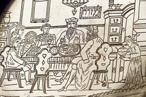 Assiette de Seder de Pâque, XIXe siècle