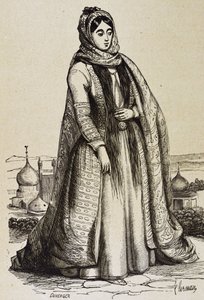 Perse (XIXe siècle). Société. Femme persane. Gravure. Collection privée - Unknown artist