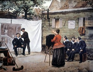 Photographe ambulant en France en 1890