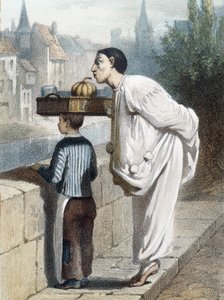 Pierrot sent un fruit - n.d., fin 19e siècle - Unknown artist
