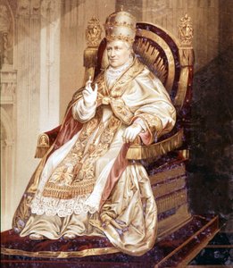Pie IX (1792 - 1878). Chromolithographie.