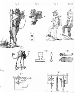 Planche représentant les combinaisons Rouquayrol - Denayrouze - Unknown artist