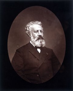 Médaillon portrait de Jules Verne - dans "Les Hommes d