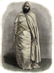 Portrait de Ben Mahi Ed Din Abd El Kader (Abd El-Kader) (1808 - 1883) ABDELKADER, Amir de Mascara, chef militaire et religieux, - Portrait de Ben Mahi Ed Din Abd El Kader (Abd El-Kader) (1808-1883) Émir Algérien - - Unknown artist