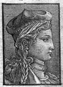 Portrait de Brunehaut (ou Brunehilde) (ca. 534-613) épouse de Sigebert I.