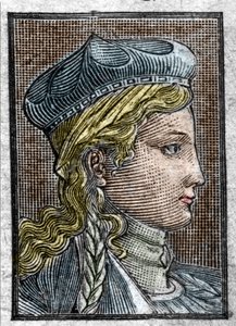 Portrait de Brunehaut ou Brunehilde (ca. 534-613) épouse de Sigebert I.