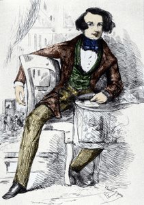 Portrait de Charles Dickens (1812-1870), écrivain anglais.