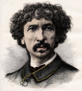 Portrait de Charles Garnier (1825-1898), architecte français - gravure dans « La musique populaire » journal hebdomadaire illustré - 1882