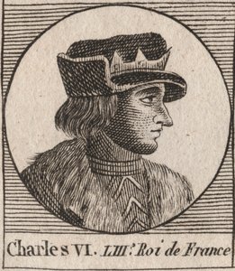 Portrait de Charles VI (1368-1422), Roi de France - Unknown artist