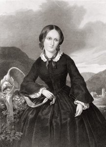 Portrait de Charlotte Brontë (1816 - 1855), poète et romancière