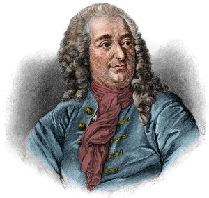Portrait de Christian von Wolff ou Christian von Wolf juriste, mathématicien et philosophe allemand (1679-1754). Gravure - Unknown artist