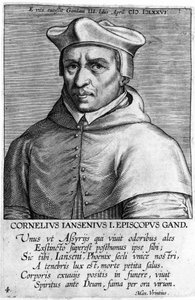 Portrait de Cornelius Jansen, dit Jansenius (1585-1638), fondateur du jansénisme. Gravure du 17e siècle