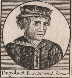 Portrait de Dagobert II, Roi des Francs de 711 à 716 - Dagobert II (676-679), Roi d