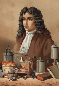 Portrait de Denis Papin (1647 - 1714) de « La Ciencia y sus Hombres » par Louis Figuier. Barcelone 1881 - Unknown artist