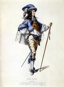 Portrait de Don Juan en pied, XIXe siècle - Unknown artist