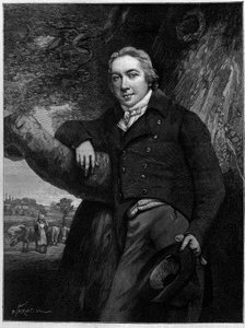 Portrait de Edward Jenner (1749-1823), médecin et naturaliste anglais, inventeur du vaccin contre la variole.