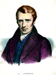 Portrait de Félicité Robert de Lamennais (1782-1854) écrivain français (gravure) - Unknown artist