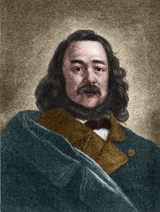 Portrait de Ferdinand Freiligrath (1810-1876) écrivain allemand. - Unknown artist