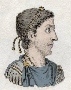 Portrait de Flavius Honorius (384-423), empereur romain.