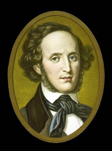 Portrait de Félix Mendelssohn - Bartholdy (1809 - 1847) compositeur allemand.