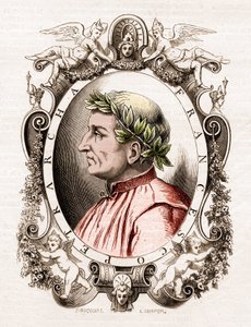 Portrait de Francesco Petrarca (Pétrarque) (1304-1374), poète italien - Unknown artist