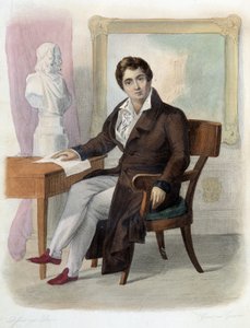 Portrait de François-Joseph (François Joseph) Talma (1763-1826), comédien français. dans éd. Mennechet, « Le Plutarque français »