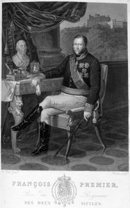 Portrait de François Ier (1777-1830), roi des Deux-Siciles.
