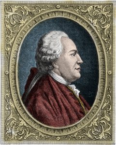 Portrait de Franz-Anton Mesmer (1734-1815) médecin allemand, fondateur de la théorie du magnétisme animal (mesmérisme). Gravure en couleur du 19ème siècle
