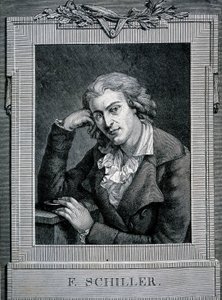 Portrait de Friedrich von Schiller (1759 - 1805), poète et dramaturge allemand