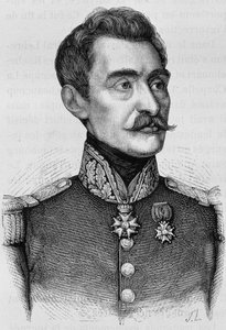 Portrait du général Bréa. Gravure de la fin du 19e siècle dans « Histoire de France » de H. Martin - Unknown artist